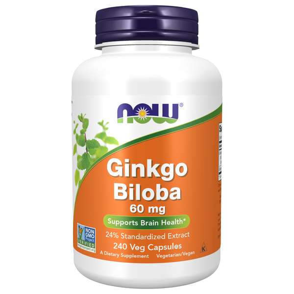 Vitamins & Supplements NOW Ginkgo Biloba 60 mg hero