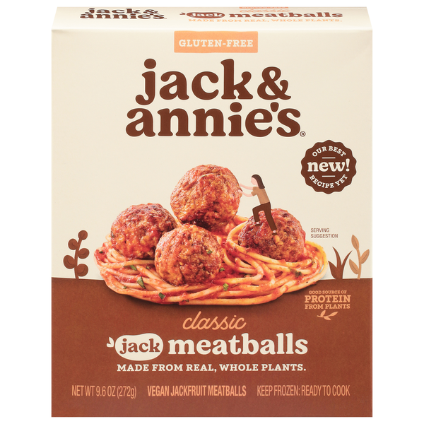 Frozen Vegan & Vegetarian jack & annie's Jack Meatballs, Classic hero