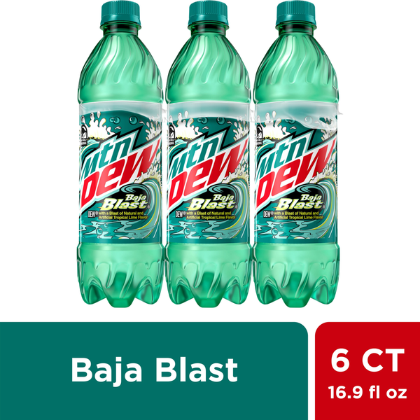 Save Mart Mountain Dew Soda, Baja Blast, 6 Pack Same-Day Delivery or ...