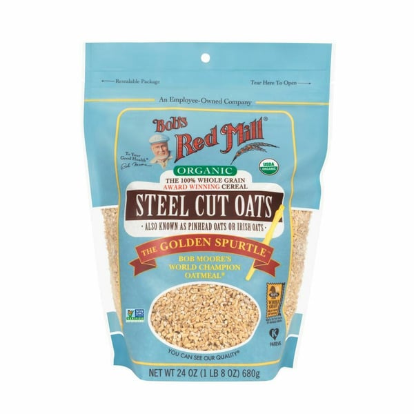 Cereal Bob's Red Mill Steel Cut Oats, Organic hero