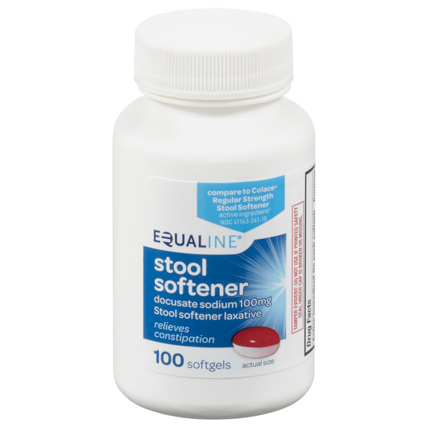 Digestion Equaline Stool Softener, 100 mg, Softgels hero