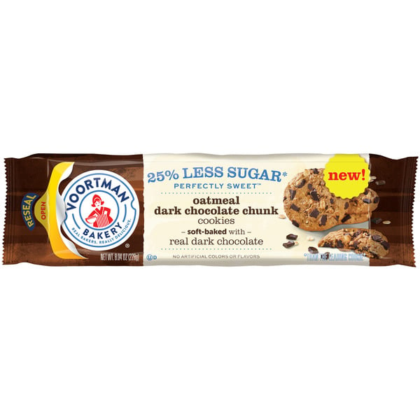 Packaged Cookies Voortman Bakery Bakery Perfely Sweet Oatmeal Chocolate Chunk Cookies hero