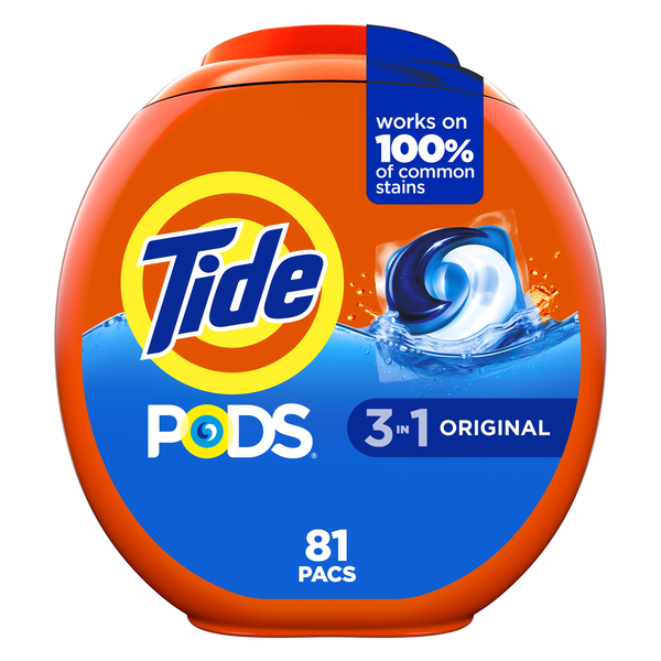 Laundry Tide PODS Liquid Laundry Detergent Pacs, Original Scent hero