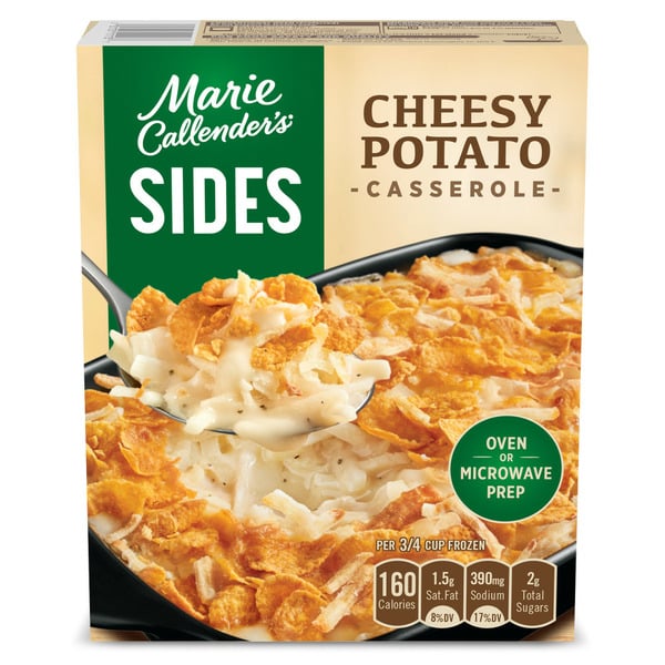 Marie Callender's Sides, Cheesy Potato Casserole, Frozen Food hero