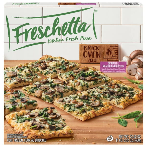 Frozen Pizza Freschetta Roasted Mushroom & Spinach Brick Oven Crust Frozen Pizza hero