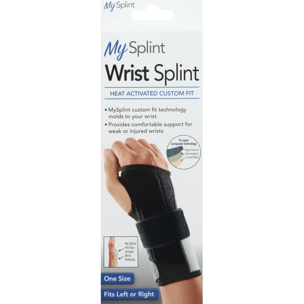 First Aid MySplint Wrist Splint, One Size hero