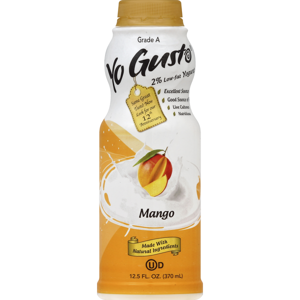 Yogurt/Kefir YoGusto Yogurt, 2% Low-Fat, Mango hero