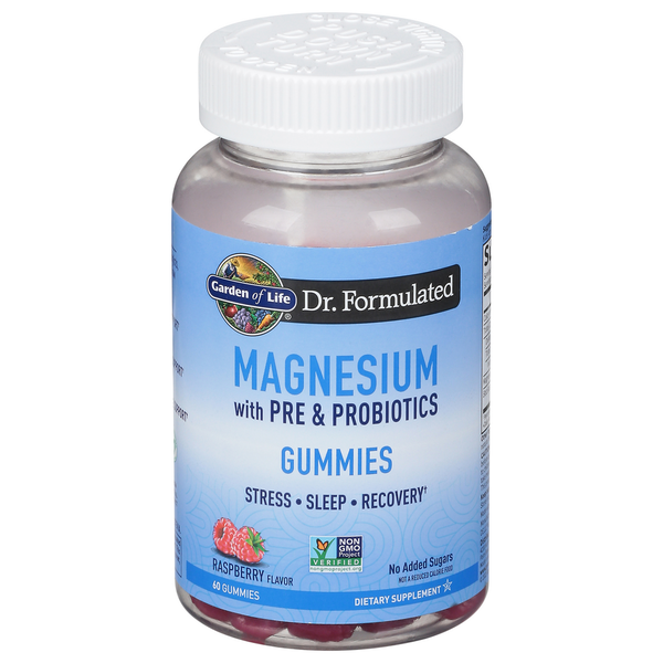 Vitamins & Supplements Garden of Life Magnesium, Gummies, Raspberry hero