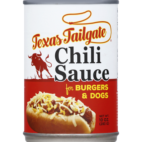 Condiments Texas Tailgate Chili Sauce, for Burgers & Dogs hero