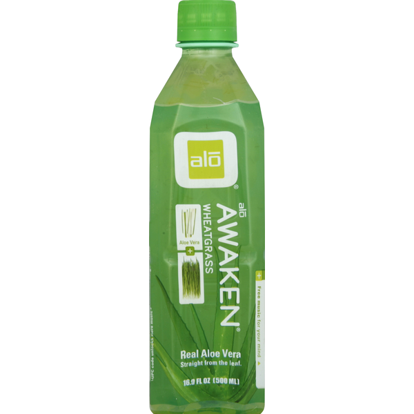 Juice & Nectars ALO Drink, Awaken, Aloe Vera + Wheatgrass hero