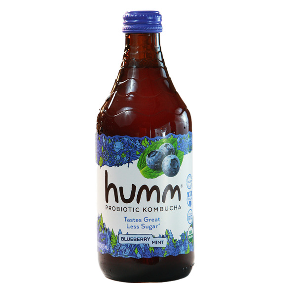 Juice & Nectars Humm Kombucha Blueberry Mint Probiotic Kombucha hero