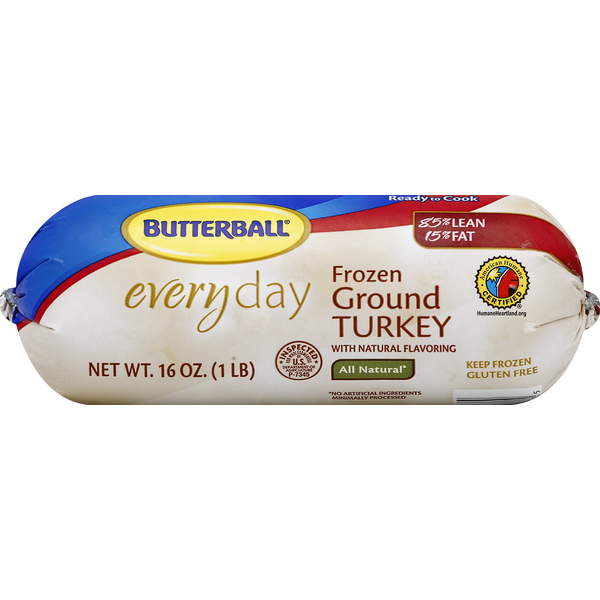 Frozen Meat & Seafood Butterball Everyday All Natural Frozen Ground Turkey hero