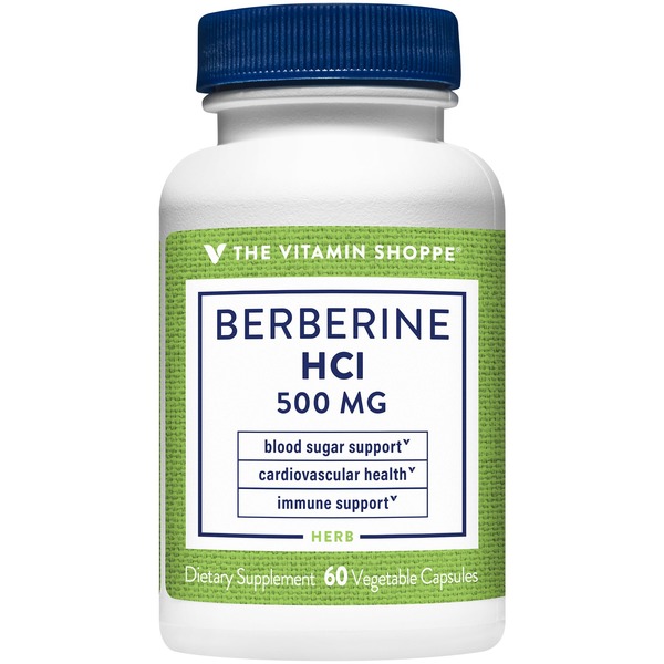 Other Supplements The Vitamin Shoppe Berberine HCl - 500 MG (60 Vegetarian Capsules) hero