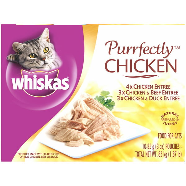 Cat Food & Care Whiskas Purrfectly Chicken Variety Pack hero