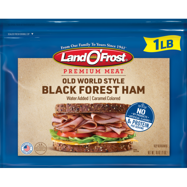 Packaged Lunch Meat Land O’Frost Premium Black Forest Ham hero