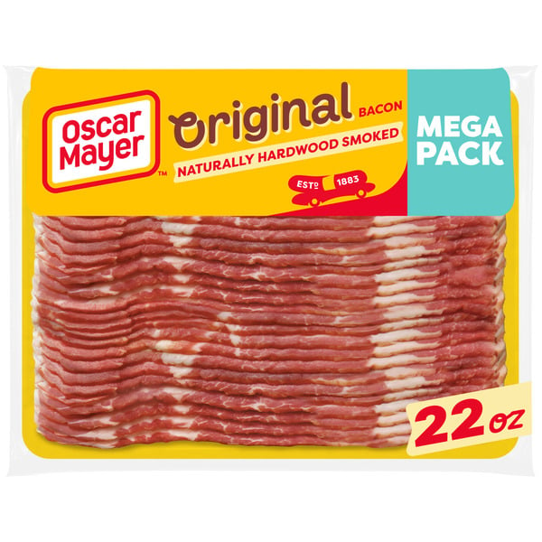 Hot Dogs, Bacon & Sausage Oscar Mayer Naturally Hardwood Smoked Bacon Mega Pack hero