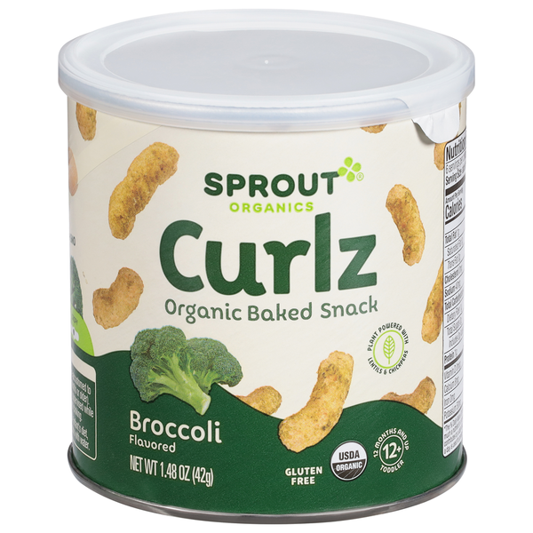 Baby Food & Formula Sprout Organic Baked Snack, Organic, Broccoli Flavored, 12 Months & Up hero