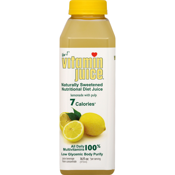 Juice & Nectars VitaminJuice Juice Beverage, Lemonade with Pulp hero