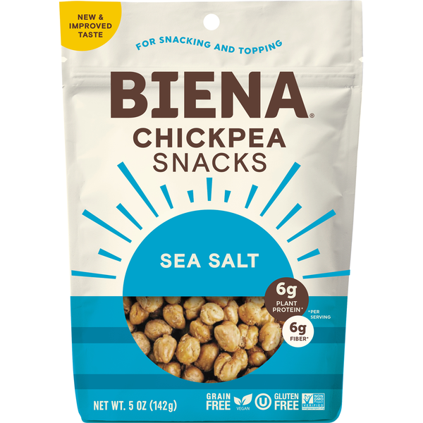 Fruit & Vegetable Snacks Biena Chickpea Snacks, Sea Salt hero