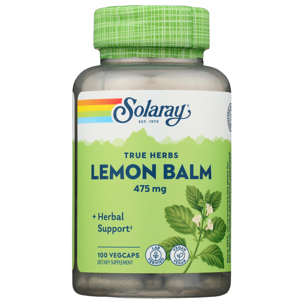 Vitamins & Supplements Solaray Lemon Balm Aerial hero