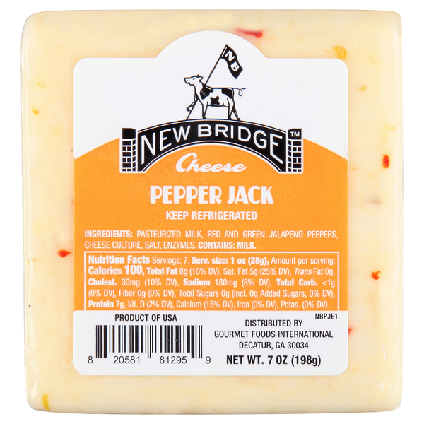 Packaged Cheese New Bridge Cheese, Pepper Jack hero