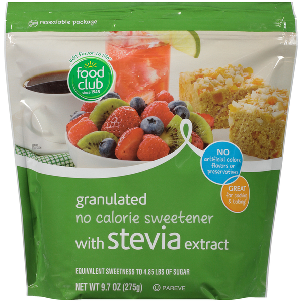 Bulk Sugar & Sweeteners Food Club Granulated No Calorie Sweetener With Stevia Extract hero