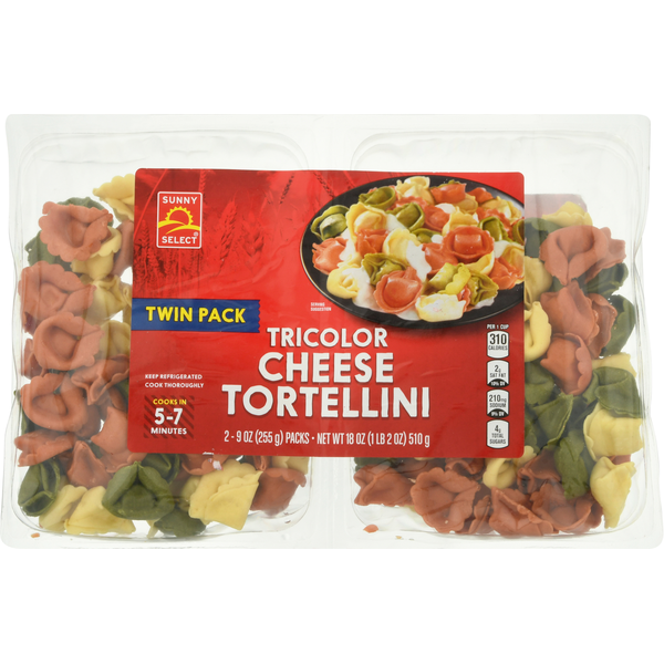 Other Creams & Cheeses Sunny Select Tortellini, Tricolor Cheese,  Twin Pack hero