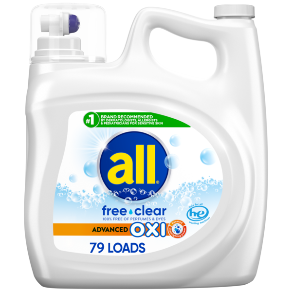 Cleaning Products all Liquid Laundry Detergent Free Clear OXI hero