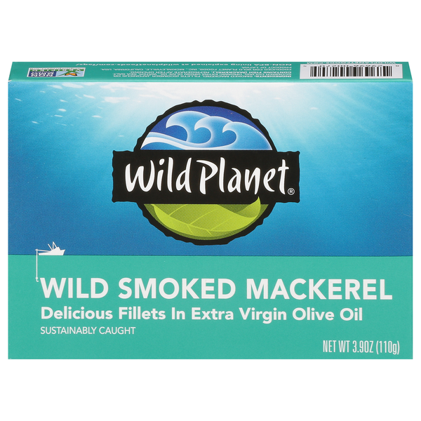 Wild Planet Mackerel, Wild, Smoked hero