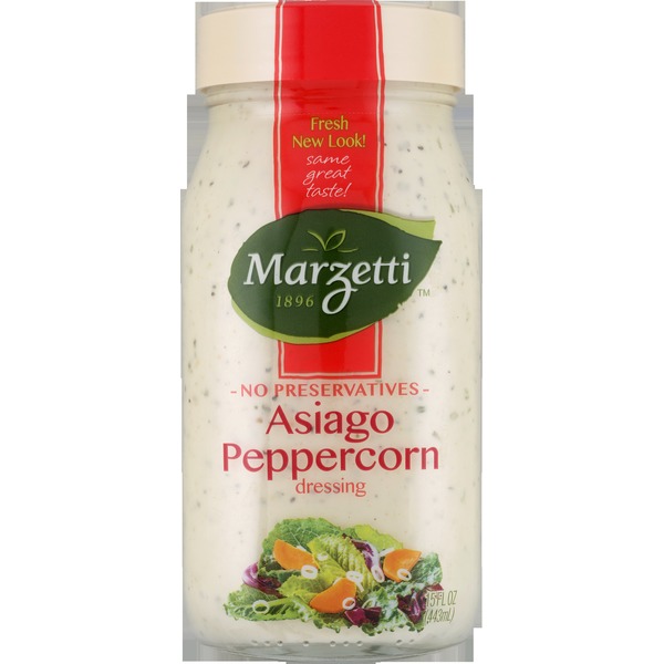 Salad Dressing & Toppings Marzetti Dressing, Asiago Peppercorn hero