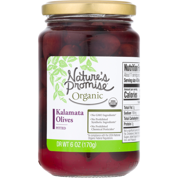 Pickled Goods & Olives Nature's Promise Organic Pitted Kalamata Olives hero