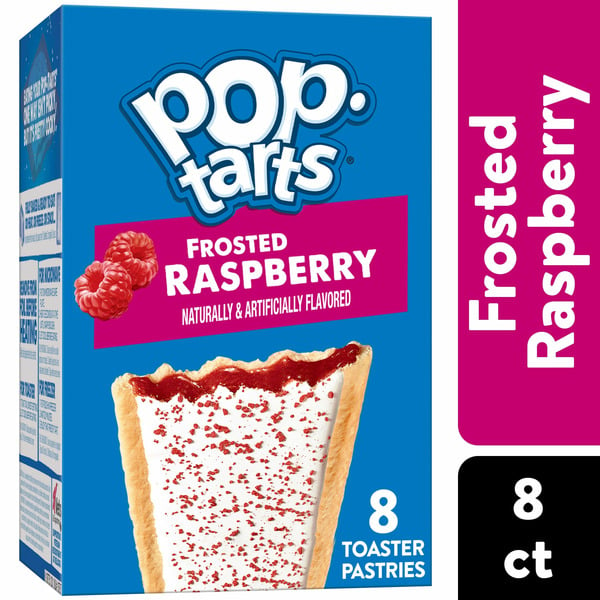 Breakfast Bars & Pastries Pop-Tarts Toaster Pastries, Breakfast Foods, Kids Snacks, Frosted Raspberry hero