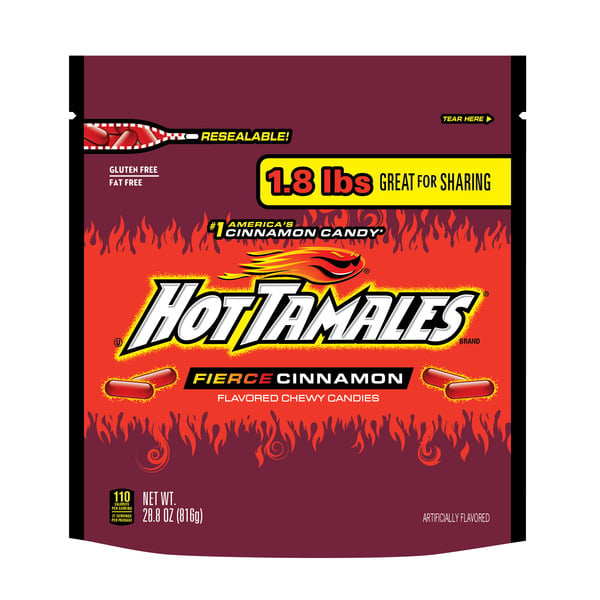 Candy & Chocolate Hot Tamales® Candy, Fierce Cinnamon, Chewy hero