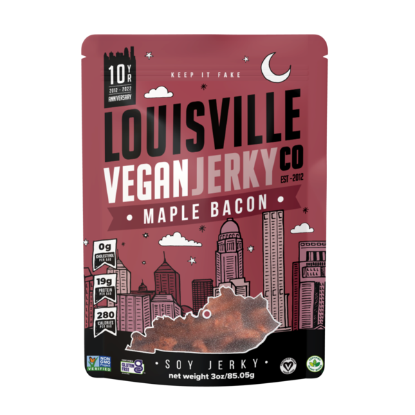 Popcorn & Jerky Louisville Vegan Jerky Maple Bacon, Plant-Based Jerky hero