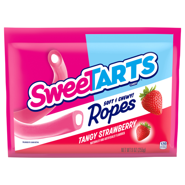 Candy, Chocolate & Gum SweeTARTS Rope, Tangy Strawberry hero