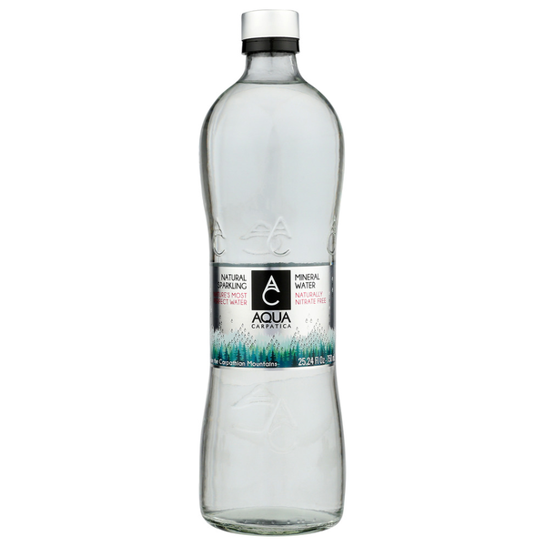 Water, Mixers & Sparkling Water AQUA Carpatica Natural Sparkling Mineral Water Glass hero