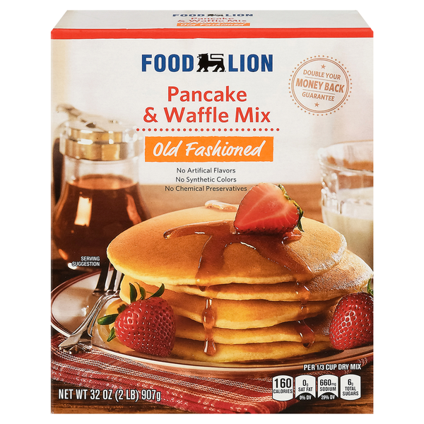 Hot Cereal & Pancake Mixes Food Lion Old Fashioned Pancake & Waffle Mix hero