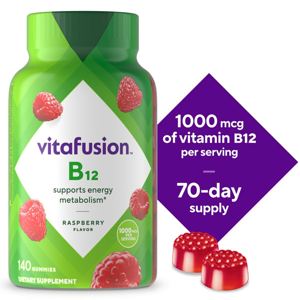 Vitamins & Supplements vitafusion B-12 High Potency Dietary Supplement Gummies hero