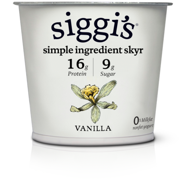 Yogurt/Kefir Siggi's Icelandic Style Skyr Non-Fat Yogurt, Vanilla hero