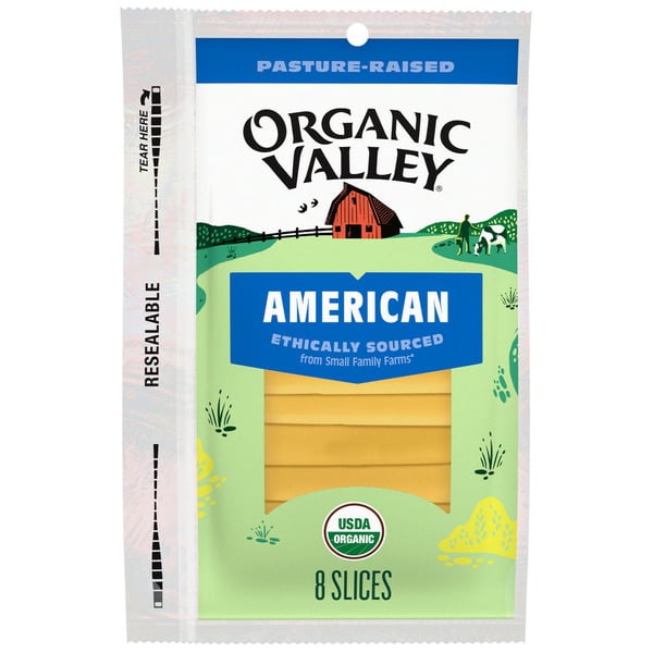 Specialty Cheeses Organic Valley Organic American Cheese Slices hero