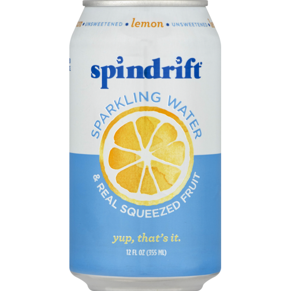 Water, Seltzer & Sparkling Water Spindrift Lemon Seltzer hero