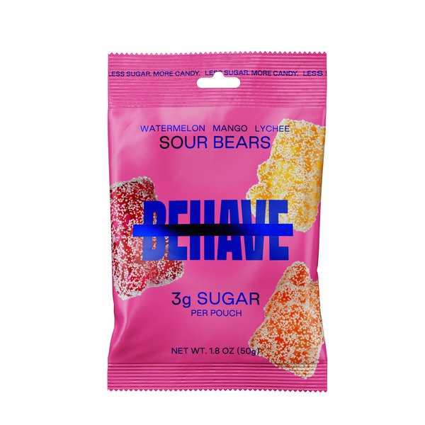 Behave Watermelon, Mango, & Lychee Sour Bears hero