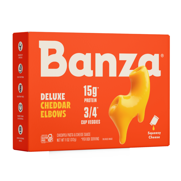 Instant Foods Banza Deluxe Cheddar Elbows Mac & Cheese - Gluten Free, High Protein hero