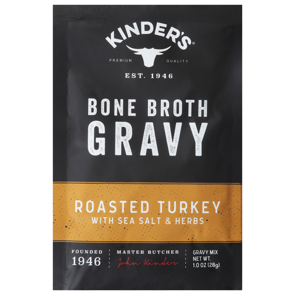 Soup, Broth & Bouillon Kinder's Gravy Mix, Bone Broth, Roasted Turkey with Sea Salt & Herbs hero