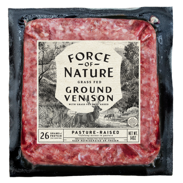 Packaged Meat Force of Nature Ground Venison, Grass Fed, Pasture Raised hero