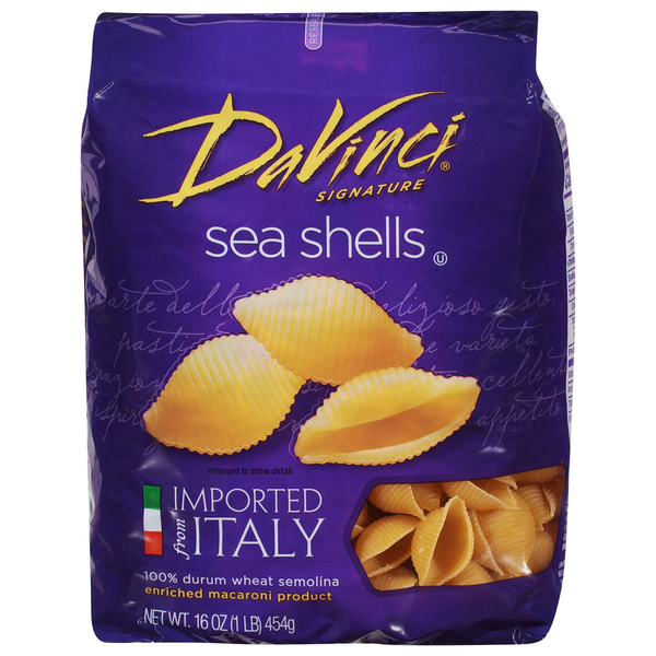 Dry Pasta DaVinci Sea Shells hero