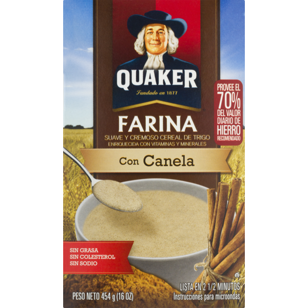 Hot Cereal & Pancake Mixes Quaker Creamy Wheat Cinnamon hero