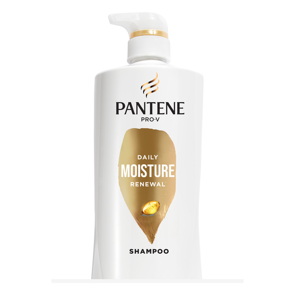 Hair Care Pantene Shampoo, Pro V Daily Moisture Renewal for All Hair Types, Color Safe, with pump hero