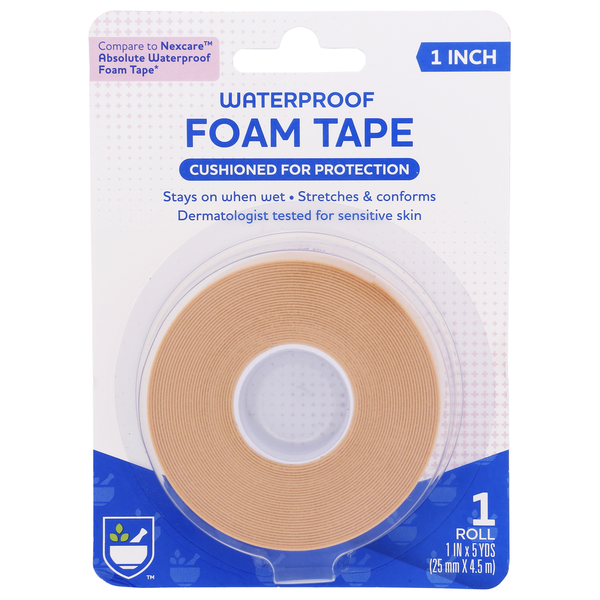 First Aid Rite Aid Waterproof Foam Tape, 1 Roll hero