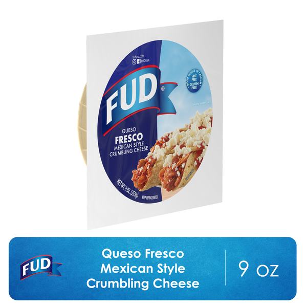 Packaged Cheese FUD Queso Fresco Mexican Style Crumbling Cheese hero